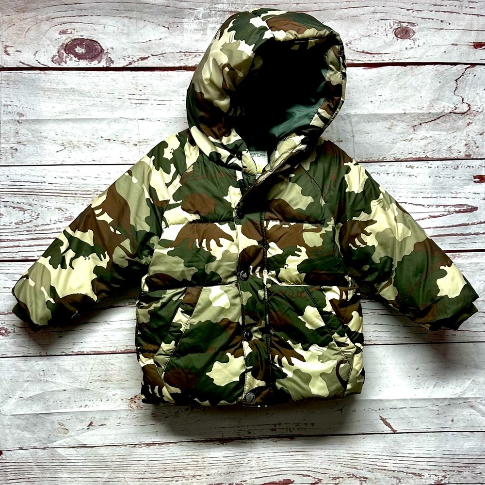 Zara Army Fatigue Puffer, Size 18-24 Months